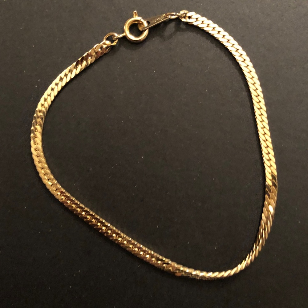 Gold tone snake chain bracelet Marked “Korea” - Picture 6 of 6